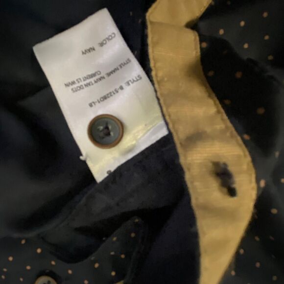 CraftFlow Button Up boys dress Long Sleeve Black Dots front Pockets Cotton size7 - Picture 11 of 14